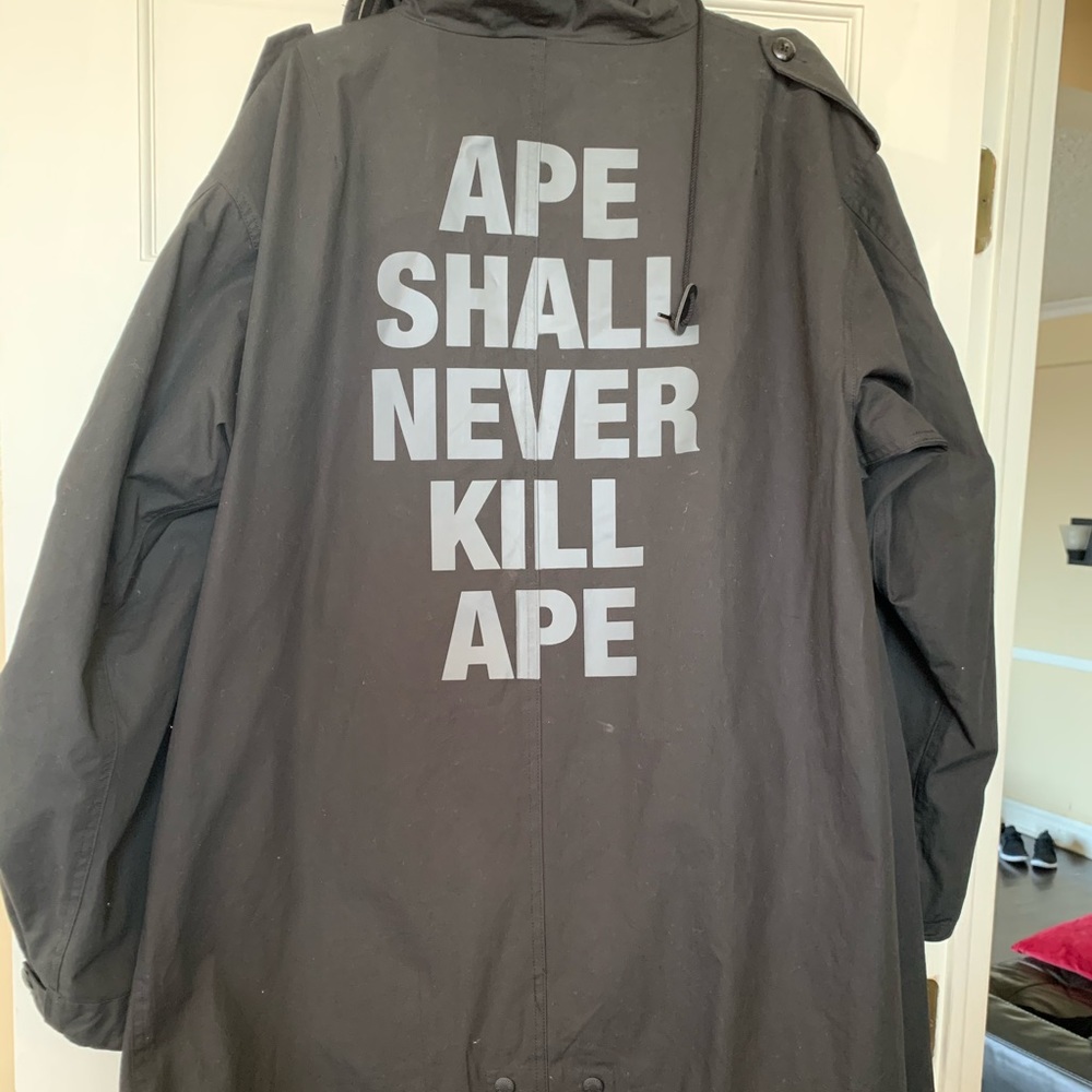 Bape trench coat